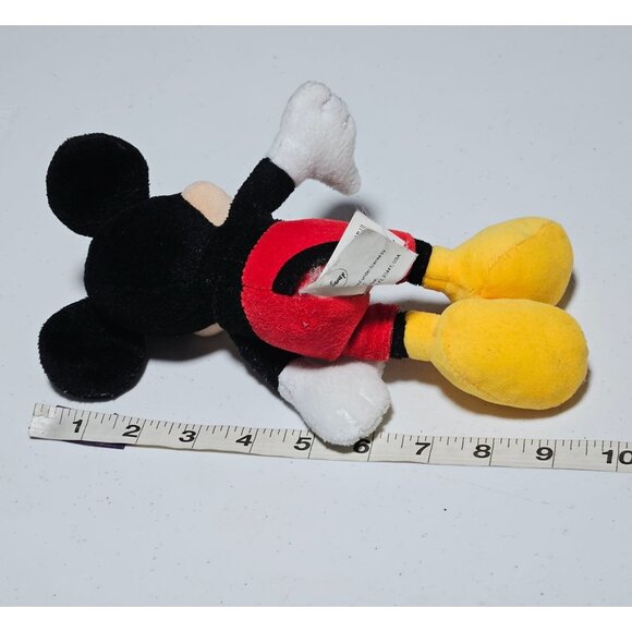 Disney Mickey Mouse 9 inch Plush Red Shorts Yellow Shoes Stuffed Animal Toy - Picture 4 of 4